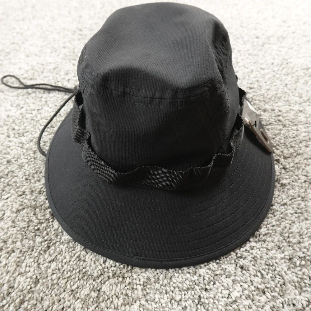 NEW Adidas Hat Cap Mens M Black Climacool Boonie Bucket Wide Brim Outdoor Hiking